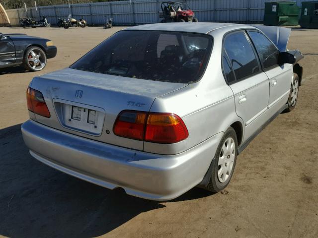 2HGEJ6616YH548440 - 2000 HONDA CIVIC BASE SILVER photo 4