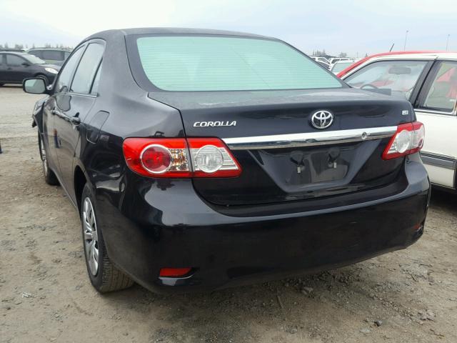 5YFBU4EEXDP170807 - 2013 TOYOTA COROLLA BA BLACK photo 3