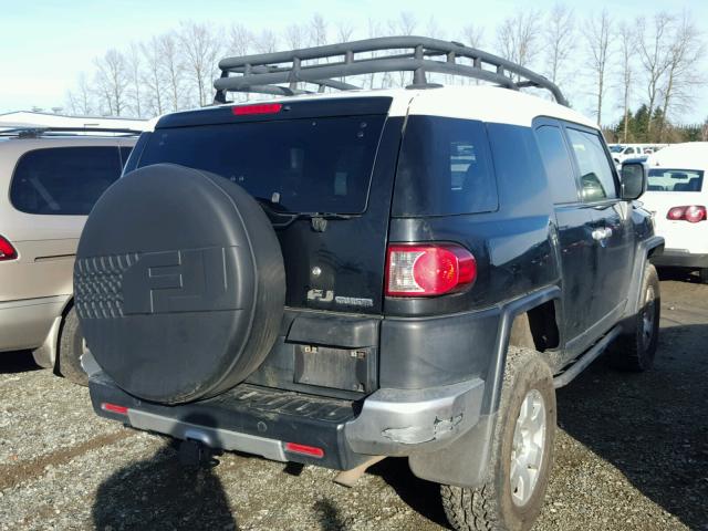 JTEBU11F770056383 - 2007 TOYOTA FJ CRUISER BLACK photo 4