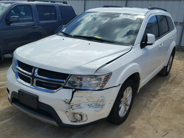 3C4PDCBGXFT718116 - 2015 DODGE JOURNEY SX WHITE photo 2