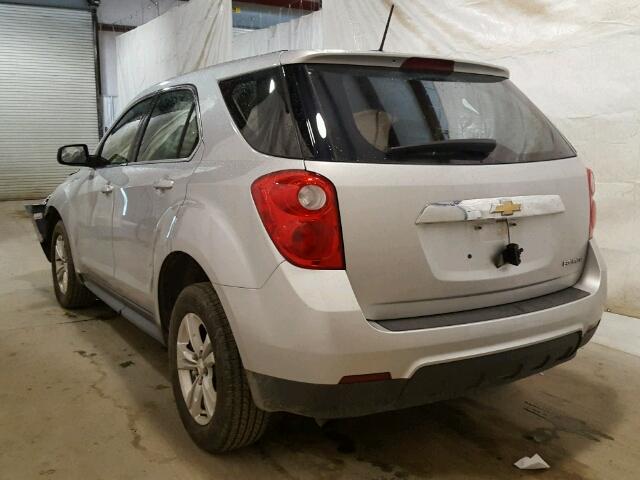 2GNALAEK7F6393840 - 2015 CHEVROLET EQUINOX LS SILVER photo 3