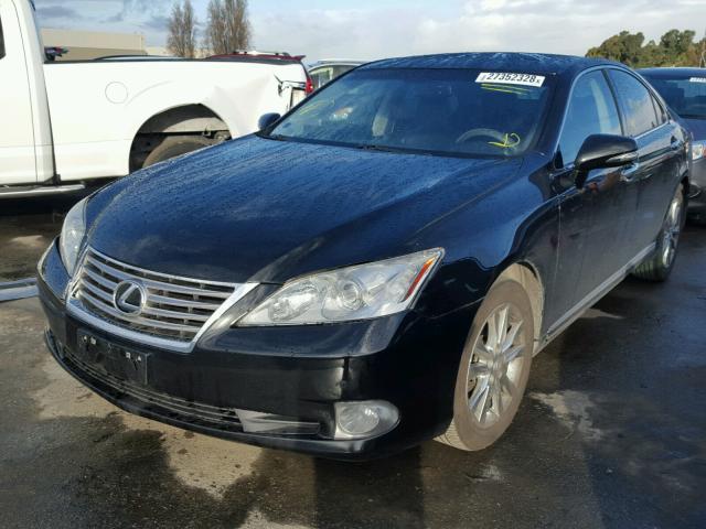 JTHBK1EG8B2435577 - 2011 LEXUS ES 350 BLACK photo 2