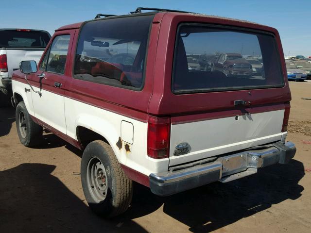 1FMCU14T5JUB55192 - 1988 FORD BRONCO II RED photo 3