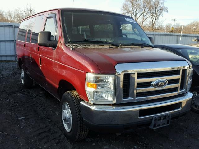 1FBNE31L28DA73381 - 2008 FORD ECONOLINE MAROON photo 1