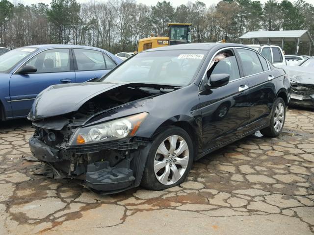 1HGCP36818A069780 - 2008 HONDA ACCORD EXL BLACK photo 2