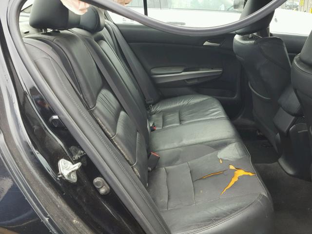 1HGCP36818A069780 - 2008 HONDA ACCORD EXL BLACK photo 6