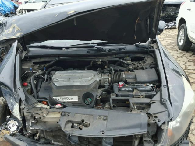 1HGCP36818A069780 - 2008 HONDA ACCORD EXL BLACK photo 7