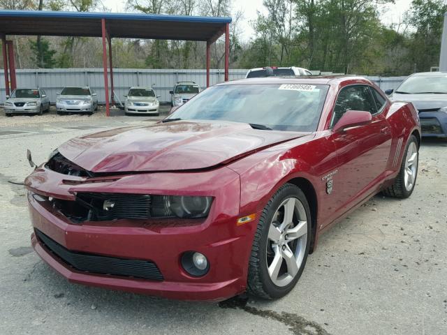 2G1FK1EJ4A9118936 - 2010 CHEVROLET CAMARO SS RED photo 2