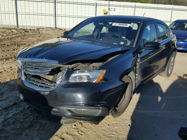 1C3CCBAB0DN686621 - 2013 CHRYSLER 200 LX BLACK photo 2