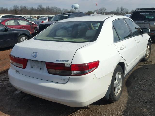 1HGCM56374A041338 - 2004 HONDA ACCORD LX WHITE photo 4