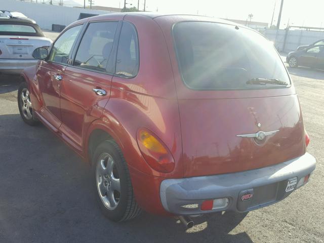 3C8FY68B72T243398 - 2002 CHRYSLER PT CRUISER RED photo 3