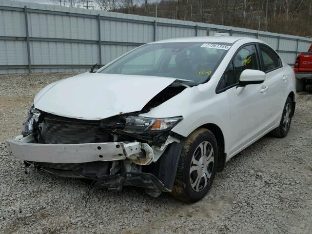 19XFB4F29FE002060 - 2015 HONDA CIVIC HYBR WHITE photo 2