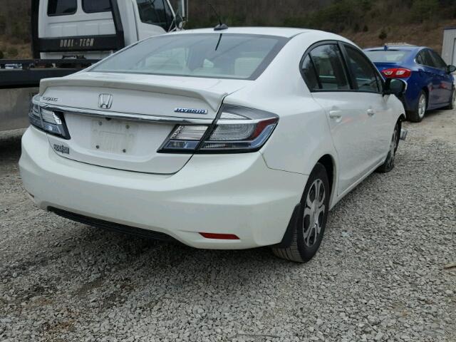 19XFB4F29FE002060 - 2015 HONDA CIVIC HYBR WHITE photo 4