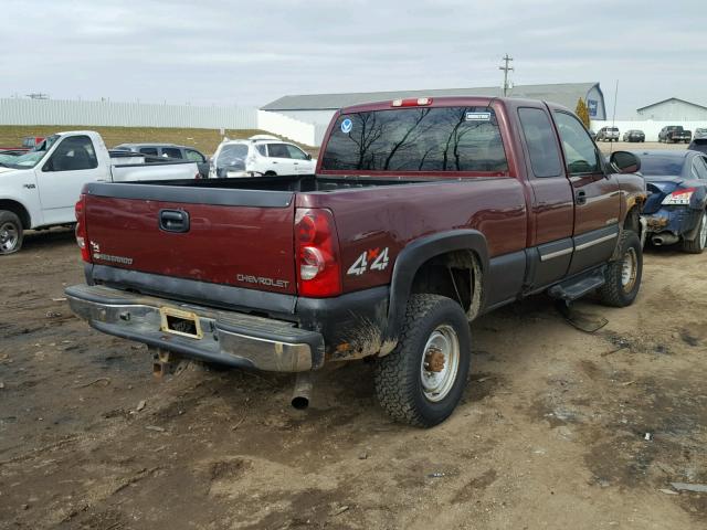 1GCHK29U93E106579 - 2003 CHEVROLET SILVERADO BURGUNDY photo 4