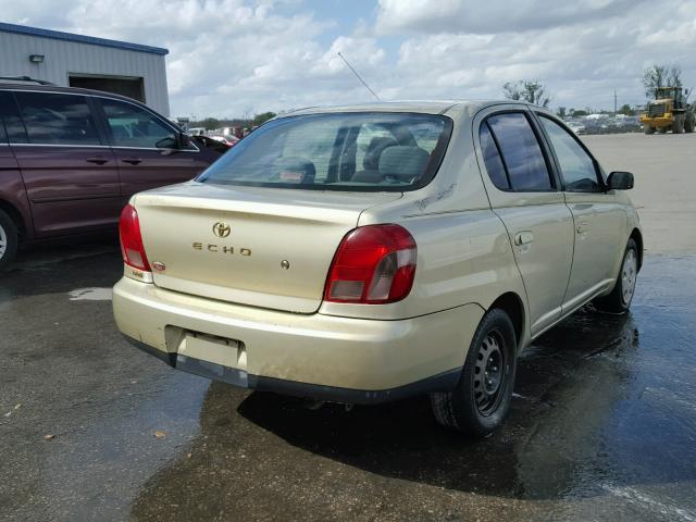 JTDBT123020222697 - 2002 TOYOTA ECHO GOLD photo 4