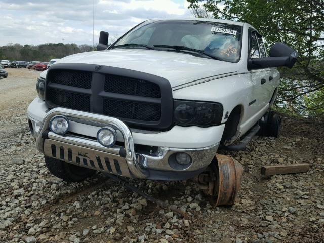 3D7KS28C75G763591 - 2005 DODGE RAM 2500 S WHITE photo 2
