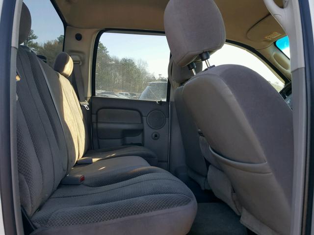 3D7KS28C75G763591 - 2005 DODGE RAM 2500 S WHITE photo 6
