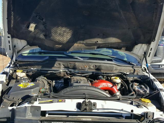 3D7KS28C75G763591 - 2005 DODGE RAM 2500 S WHITE photo 7