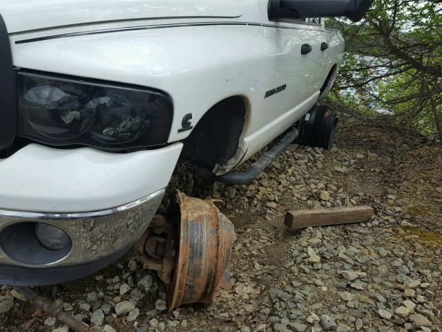 3D7KS28C75G763591 - 2005 DODGE RAM 2500 S WHITE photo 9