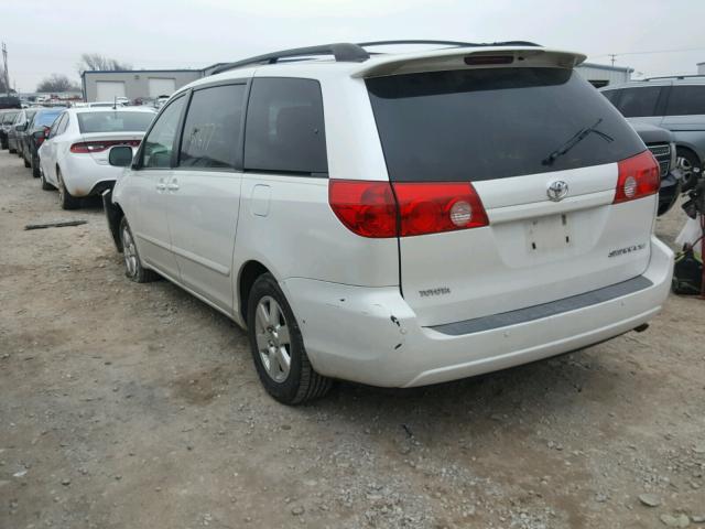 5TDZA22C46S547009 - 2006 TOYOTA SIENNA XLE WHITE photo 3