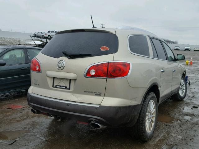 5GAER23778J105657 - 2008 BUICK ENCLAVE CX TAN photo 4