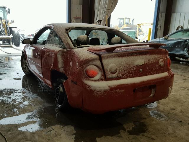 1G1AL12F257631603 - 2005 CHEVROLET COBALT LS RED photo 3