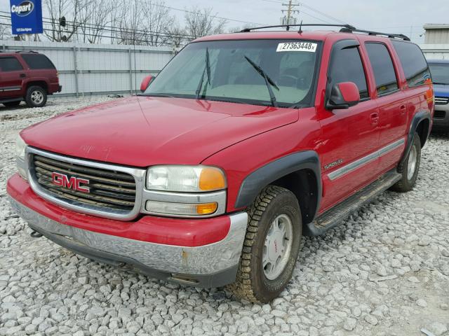 3GKFK16Z22G278398 - 2002 GMC YUKON XL K RED photo 2