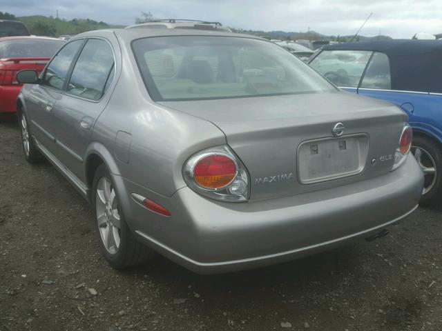 JN1DA31D92T441907 - 2002 NISSAN MAXIMA GLE GRAY photo 3