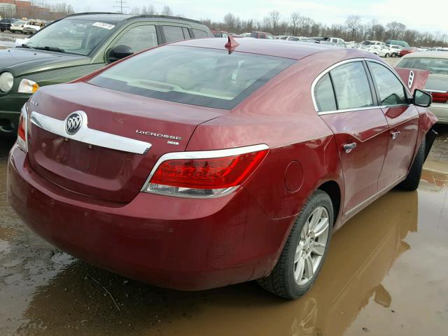 1G4GC5EG3AF115050 - 2010 BUICK LACROSSE C RED photo 4