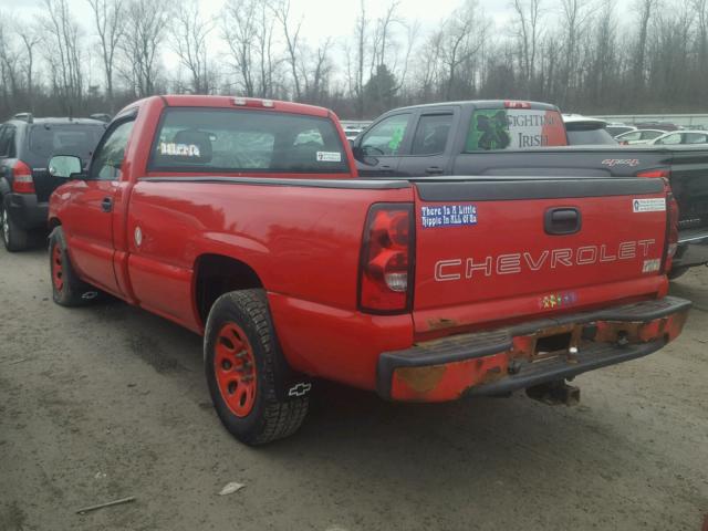 3GCEC14X26G270667 - 2006 CHEVROLET SILVERADO RED photo 3