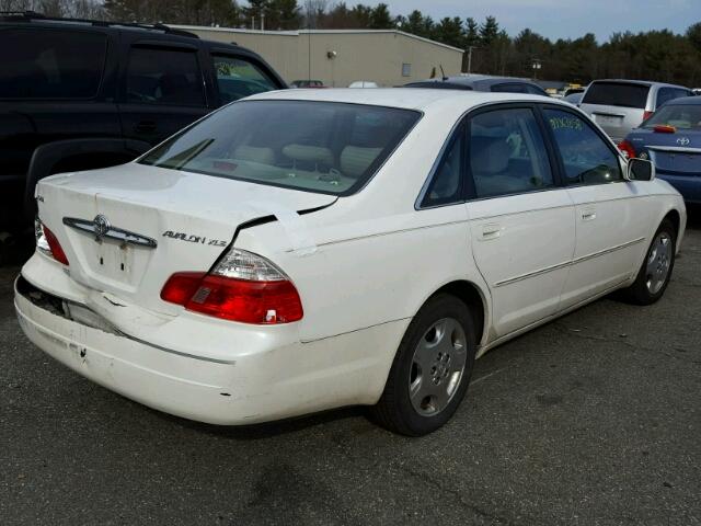 4T1BF28B64U370842 - 2004 TOYOTA AVALON XL WHITE photo 4