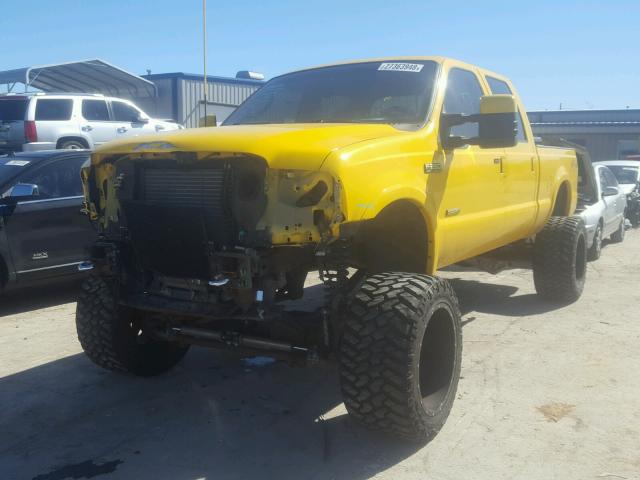 1FTSW21P96EA69716 - 2006 FORD F250 SUPER YELLOW photo 2