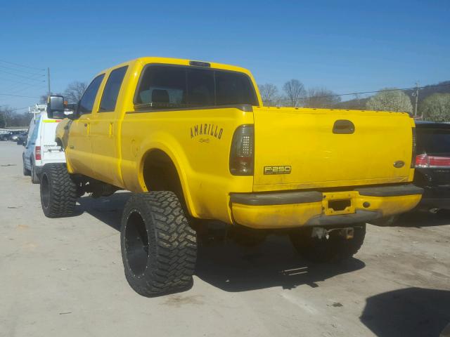 1FTSW21P96EA69716 - 2006 FORD F250 SUPER YELLOW photo 3