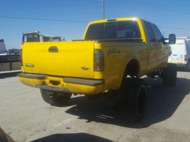 1FTSW21P96EA69716 - 2006 FORD F250 SUPER YELLOW photo 4