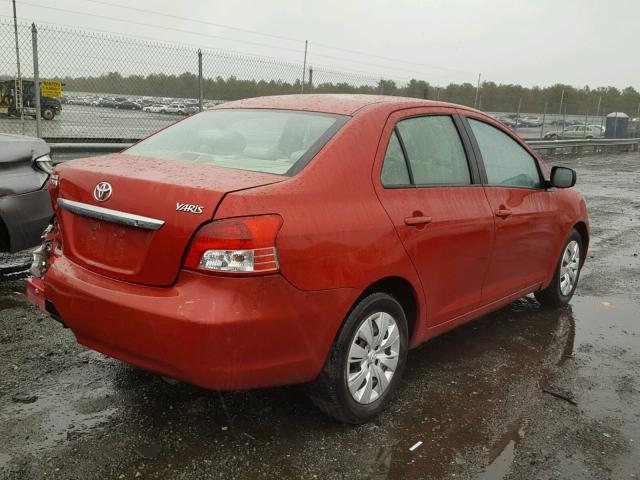 JTDBT923981293186 - 2008 TOYOTA YARIS RED photo 4