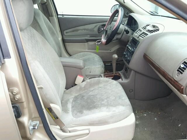 1G1ZT52835F327679 - 2005 CHEVROLET MALIBU LS თაფლისფერი ფოტო 5