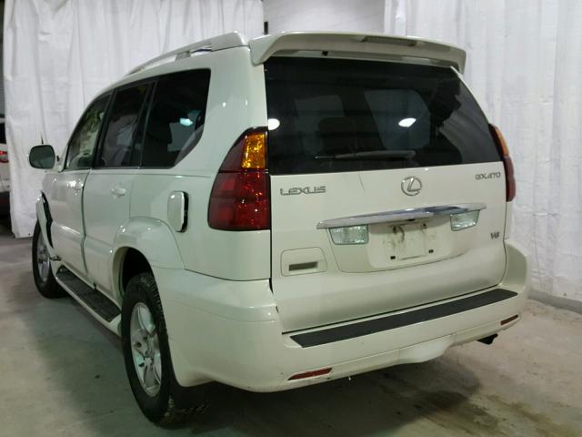 JTJBT20X070139321 - 2007 LEXUS GX 470 WHITE photo 3