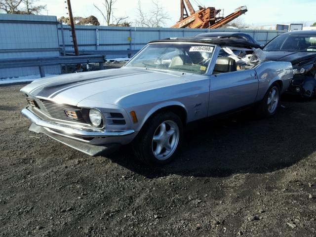 0F03L155844 - 1970 FORD MUSTANG GRAY photo 2