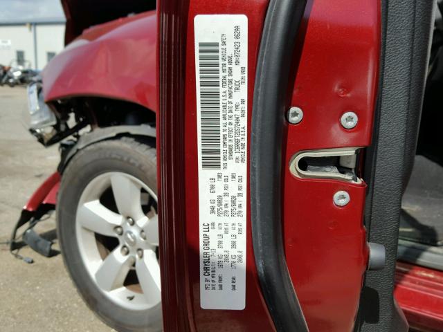 1C6RR6FT2DS724047 - 2013 RAM 1500 ST RED photo 10