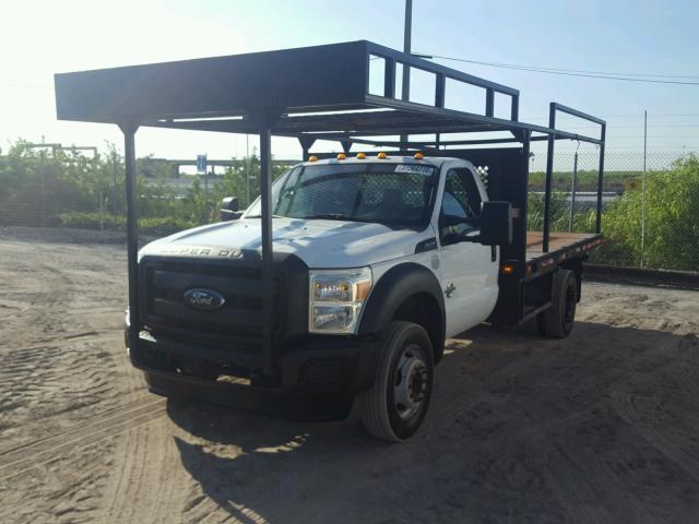 1FDUF4GT0DEA78631 - 2013 FORD F450 SUPER WHITE photo 2