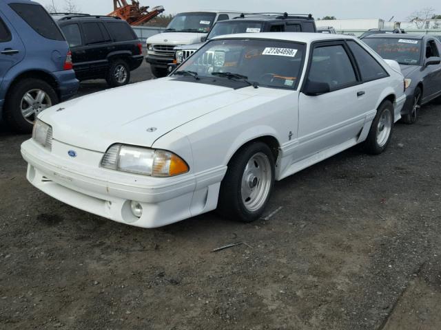 1FABP42E6HF124230 - 1987 FORD MUSTANG GT WHITE photo 2