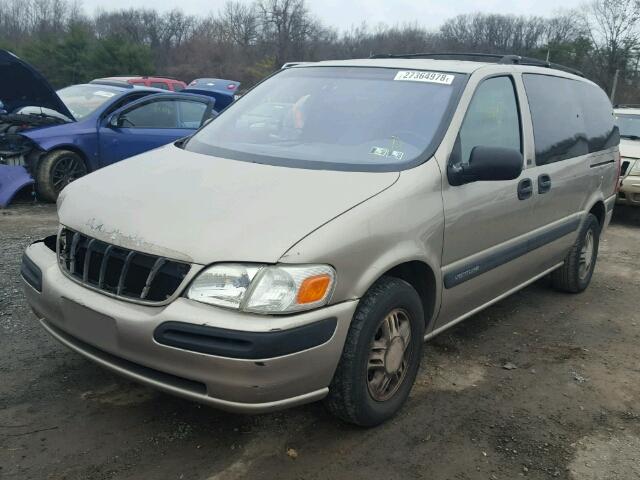 1GNDX03E9YD249638 - 2000 CHEVROLET VENTURE TAN photo 2