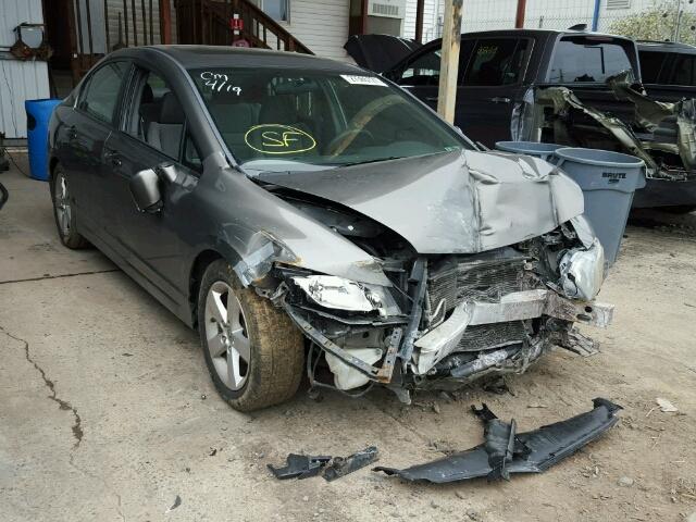 1HGFA15808L021874 - 2008 HONDA CIVIC EX GRAY photo 1