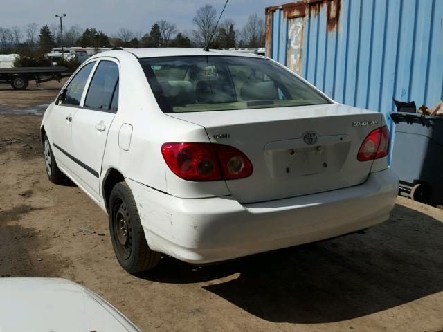 2T1BR32E35C556180 - 2005 TOYOTA COROLLA CE WHITE photo 3