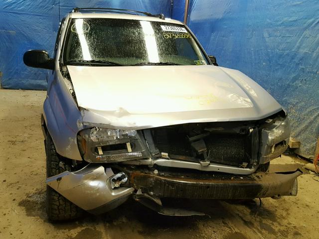 1GNDT13S342294877 - 2004 CHEVROLET TRAILBLAZE SILVER photo 9