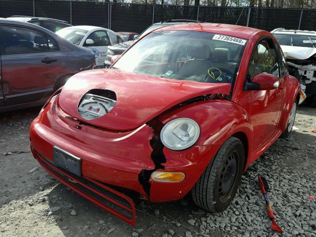 3VWBK31C75M414813 - 2005 VOLKSWAGEN NEW BEETLE RED photo 2