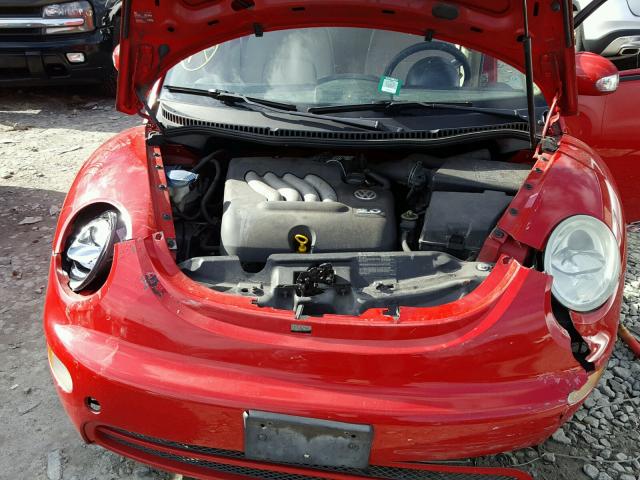 3VWBK31C75M414813 - 2005 VOLKSWAGEN NEW BEETLE RED photo 7