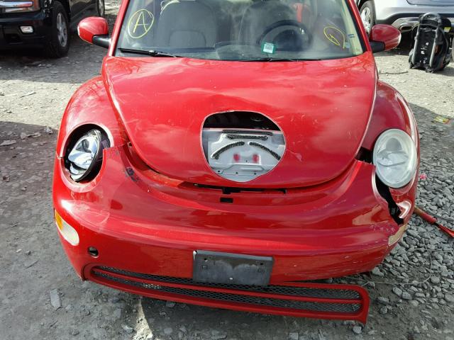 3VWBK31C75M414813 - 2005 VOLKSWAGEN NEW BEETLE RED photo 9