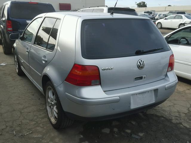 9BWGK61J824031226 - 2002 VOLKSWAGEN GOLF GLS SILVER photo 3