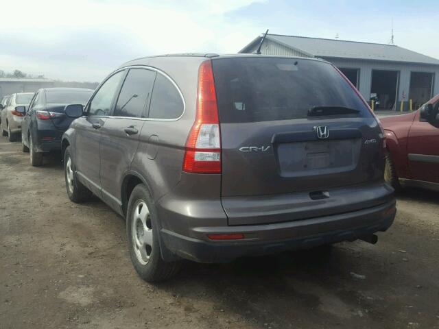 5J6RE4H33BL065581 - 2011 HONDA CR-V LX BROWN photo 3